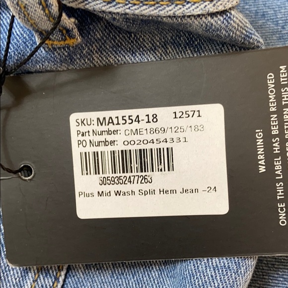 Pretty little king wide leg jeans size 3XL - B12 - Picture 7 of 12